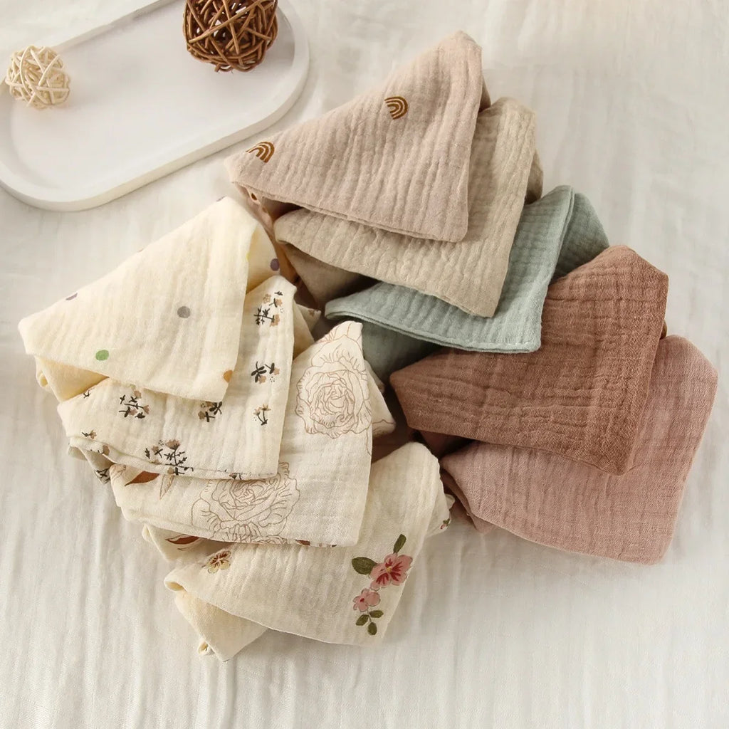 Baby Cotton Washcloth Set (5 Pack)