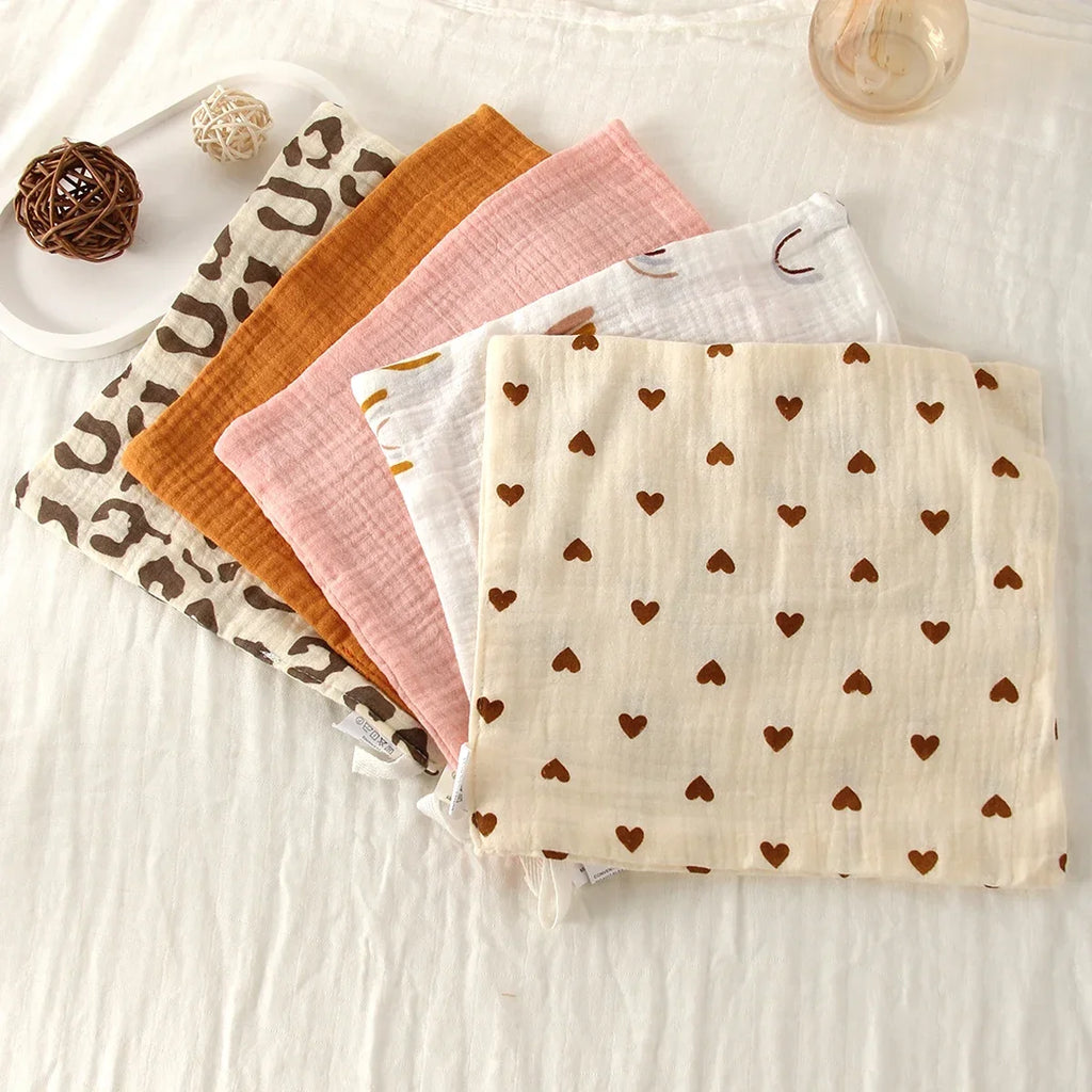 Baby Cotton Washcloth Set (5 Pack)