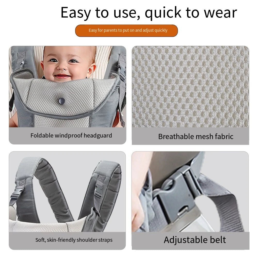 4-in-1 Baby Carrier with Hip Seat