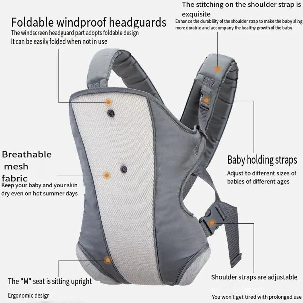 4-in-1 Baby Carrier with Hip Seat